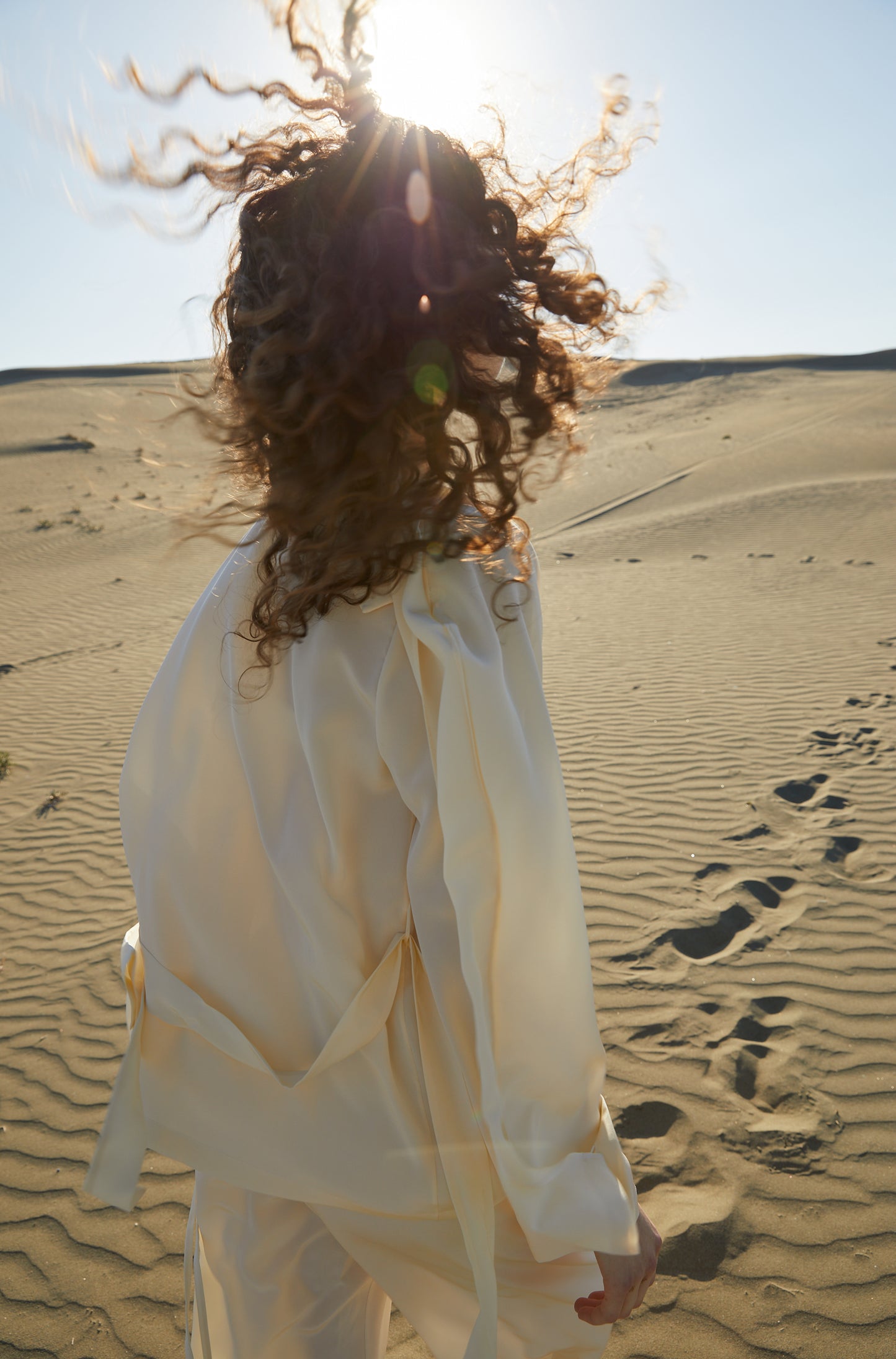 silk shirt 'Moon-Halo'