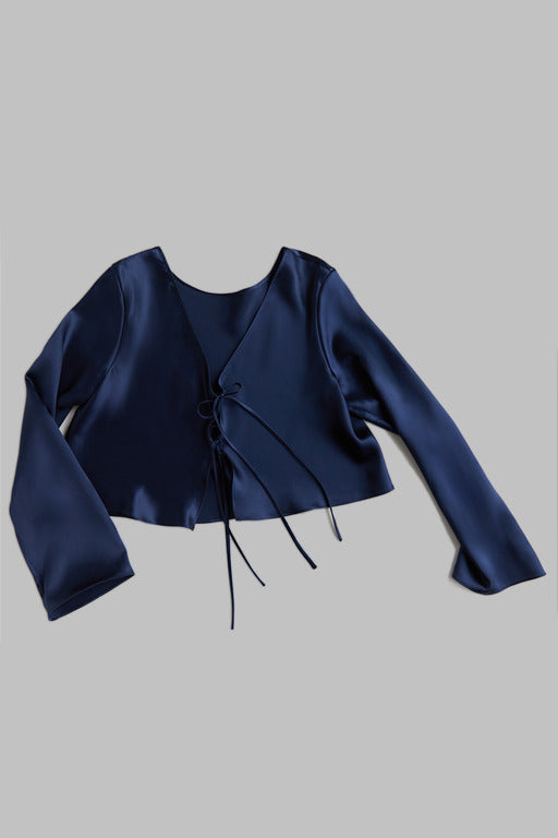 Silk blouse 'Bilquis' blues