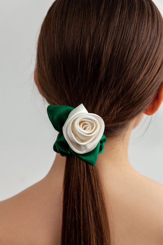 Silk Scrunchie 'Rosie-Venus'