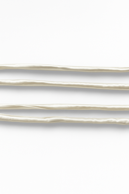 silk belt 'Melania' white