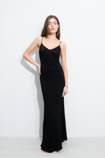 silk maxi dress 'SoHo-Eclipse'