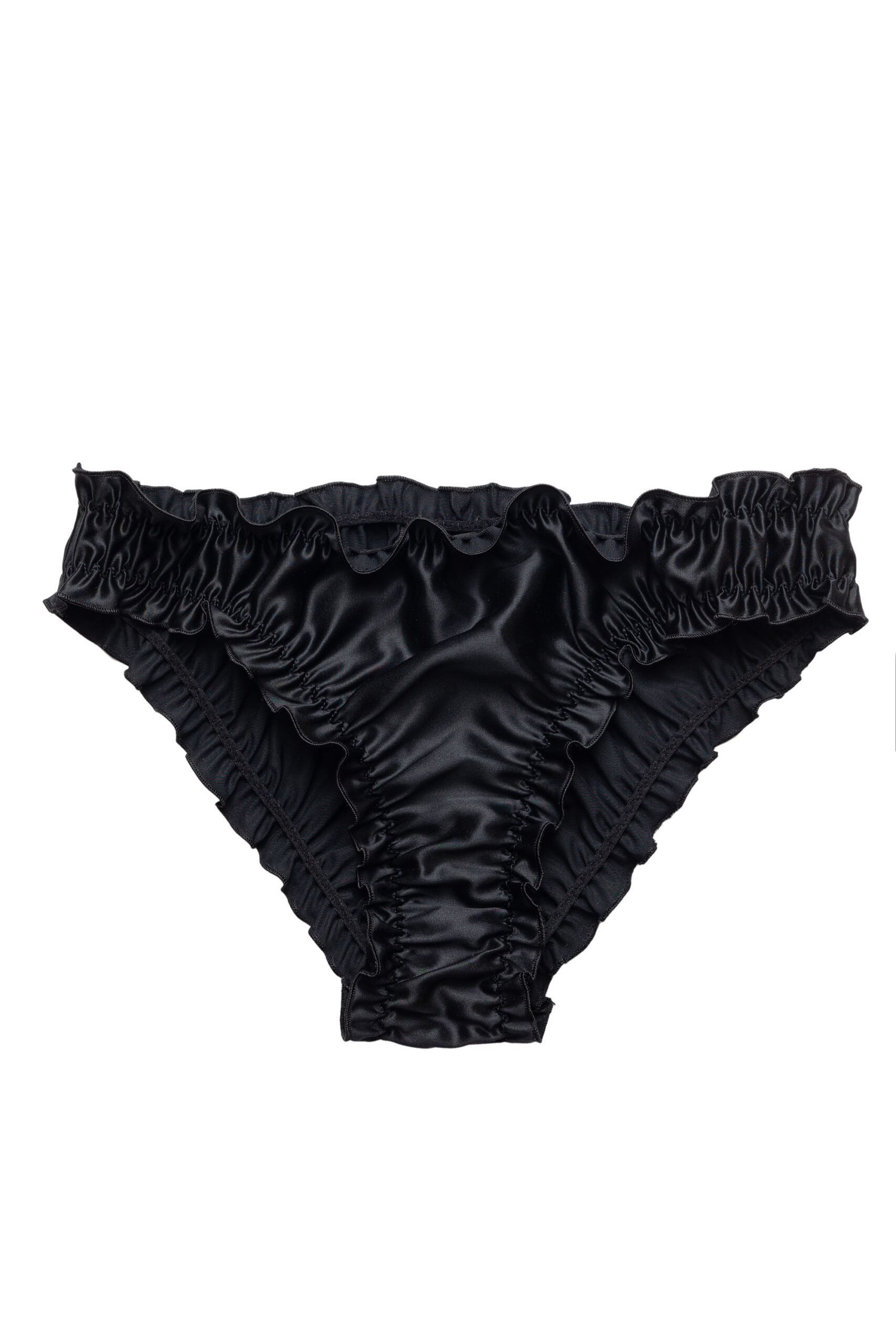 Silksilky Black Silk Undergarments 4Pcs Comfy Women's Underwear – SILKSILKY